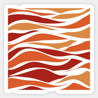 colorful stripes mountains minimal Sticker